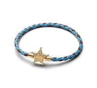 PANDORA Disney Pixar Toy Story Sheriffstern Armband mit 14 Karat vergoldeter Metalllegierung, Kompatibel Moments, Größe: 17,5cm, 564605C01-S1