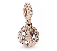 Pandora Disney Prinzessin Tiana Doppelter Charm Anhänger Rosevergoldet & Silber