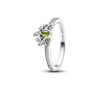 Pandora 193653C01-60 Disney Tiana Silber Ring & hellgrünem Kristall & Zirkonia Gr. 60