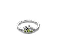 PANDORA Disney Prinzessin Tiana Tiara-Ring aus Sterling Silber mit künstlichem Kristall und Zirkonia, Größe: 48, 193653C01-48