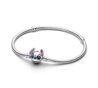 Pandora Disney Stitch Schlangen-Gliederarmband aus Sterling-Silber, aus der Disney Kollektion, Länge: 16 cm, 593738C01-16