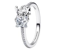 Pandora Disney Stitch & Stein Ring aus Sterling-Silber, mit Cubic Zirkonia verziert, aus der Disney Kollektion, Gr. 58, 193740C01-58