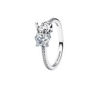 PANDORA Disney Stitch & Stein Ring aus Sterling-Silber, mit Cubic Zirkonia verziert, aus der Disney Kollektion, Gr. 48, 193740C01-48