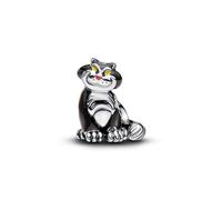 PANDORA Disney Villains Lucifer Charm aus Sterling-Silber mit schwarzer Emaille - 794741C01