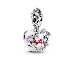 Pandora Disney Winnie Puuh & Ferkel Herz Charm-Anhänger ( 792214C01)