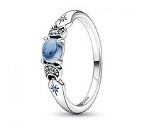 Pandora Disney - Disney Aladdin Prinzessin Jasmin Ring - 192344C01-50 - Sterling Silber - Kristall - Blau - Gr. 50