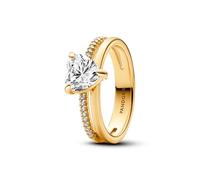 Pandora Doppelband Herz Ring 163100C01 Damenring