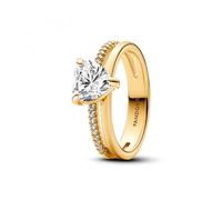 Pandora Doppelband Herz Ring 163100C01 Damenring