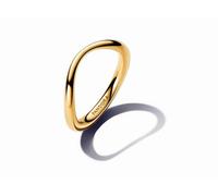 PANDORA Timeless Behandelte Süßwasserzuchtperlen & Steine Offener Ring aus Sterling Silber mit vergoldeter Metalllegierung und Zirkonia, Größe: 54, 163146C01-54