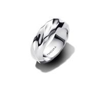 Pandora Gewellter Breiter Band-Ring aus Sterling-Silber, aus der Essence Kollektion, Gr. 56, 193886C00-56