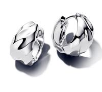 Pandora ESSENCE 293874C00 - gewellte kleine Ohrringe - Sterling Silber