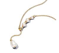 Pandora 363259C01-65 Damen-Kette mit Süßwasser-Zuchtperlen Goldfarben