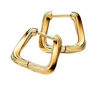 Pandora ESSENCE 263875C00 - kleine verdrehte eckige Creolen 1,5 cm - Gelbgold Vergoldung