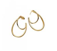 Pandora ESSENCE 263870C00 - organisch geformte Doppelring-Ohrringe - Gelbgold Vergoldung