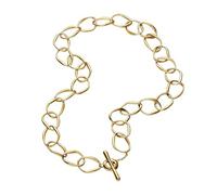 PANDORA Essence Organisch Geformte Gliederkette aus 14 Karat vergoldetem Sterling, Größe: 45cm, 363881C00-45