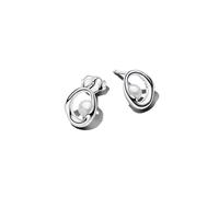 Pandora Essence Organisch Geformte Ovale & Behandelte Süßwasserzuchtperlen Ohrringe aus Sterling Silber, 293295C01