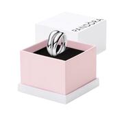 Pandora ESSENCE 193264C00-48 organisch Geformte Stacking-Ringe - Sterling Silber - Gr. 48