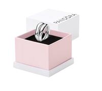 PANDORA Essence Organisch Geformte Stacking-Ringe aus Sterling Silber, Größe: 54, 193264C00-54