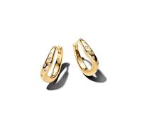 Essence Damen Creolen mit Zirkonia, IP Gold