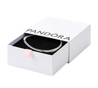 PANDORA Essence Organisch Geformter Armreif aus Sterling Silber, Größe: 17 cm, 593317C00-1