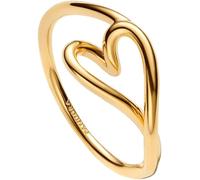 PANDORA Essence Organisch Geformtes Herz Kleiner Ring mit 14K vergoldeter Metalllegierung, Größe: 54, 164361C00-54