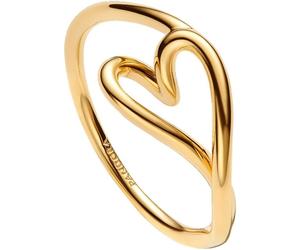 PANDORA Essence Organisch Geformtes Herz Kleiner Ring mit 14K vergoldeter Metalllegierung, Größe: 54, 164361C00-54