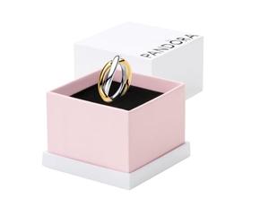 Pandora Essence Ringe, verschlungen, Sterlingsilber und 14-karätig vergoldet