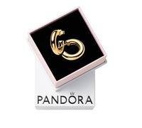 Pandora Essence Runde Offene Ohrringe aus Sterling Silber mit vergoldeter Metalllegierung, 263266C00