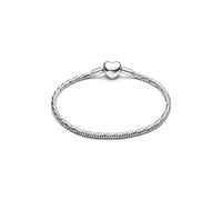 PANDORA Facettiertes Schlangen-Gliederarmband mit Herzverschluss 594236C00 Damenarmband
