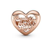 Pandora 'Familie & Freunde' Damen Charm aus vergoldetem Metall - Rose 781451C00 Einheitsgröße