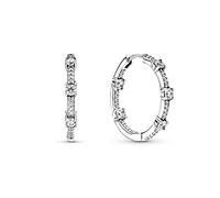 Pandora Ohrstecker Ohrringe Creolen 290043C01 Earring Hoops Sparkling Pave Barsfunkelnde Zirkonia Sterling SIlber 925