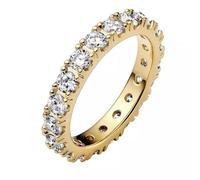 Pandora funkelnde Reihe Ewigkeits-Ring - 160050C01-60 - Gelbgold Verg. - Zirkonia - Klar - Gr. 60