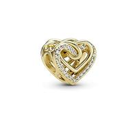 Pandora Herz T-Verschluss Schlangenkette Armband - 569285C00-19 - Gelbgold vergoldet - 19 cm