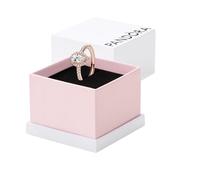 Pandora 182835C01 Damenring Funkelnde Birne mit Heiligenschein Roséfarben 56/17.8