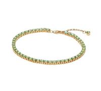 PANDORA Funkelndes Grünes Tennisarmband aus 14 Karat Vergoldung, mit Kristallen verziert, aus der Timeless Kollektion, Länge: 16 cm, 561469C02-16