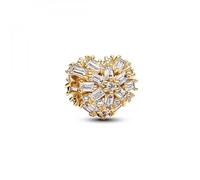 Pandora Charm Funkelndes Herz 764240C01 – Gelbgold-Vergoldung – Zirkonia