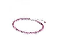 PANDORA Funkelndes Rosafarbiges Tennisarmband aus Sterling-Silber, mit Kristallen verziert, aus der Timeless Kollektion, Länge: 18 cm, 591469C04-18