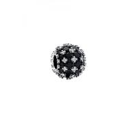 PANDORA Funkelndes Rundes Schwarzes Pavé-Charm 792630C04 Anhänger