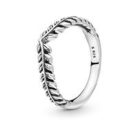 Pandora Garden Wishbone-Ring mit Weizenähren, Silber