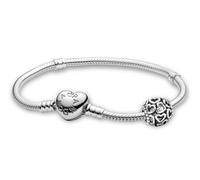 PANDORA Geschenkset Damenarmband Silber Herzen 28926-21 21 cm
