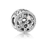 PANDORA -Glanzvolle Sterne Charm 796373CZ, Silber (Weiß)