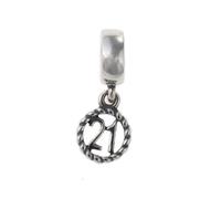 Pandora Glückszahl 21 Bead Silber 790496