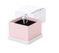 PANDORA Timeless Gravierbarer Herz Strahlenkranz Ring aus Sterling Silber mit Zirkonia, Größe: 56, 193801C01-56