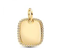 Pandora Gravierbarer Quadratischer Anhänger 364009C01 Damenhalskette