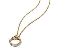 Pandora ESSENCE 363882C00-45 - organisch geformte bicolor Anhänger-Halskette - 45 cm