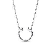 Pandora Schmuck 392747C00-45 Damen-Kette 925 Silber mit Anhänger Moments U-Form