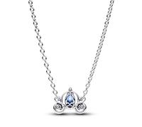 Pandora 393057C01-45 - Disney Cinderellas Kutsche Collier-Halskette - Sterling Silber - Zirkonia Blau - 45 cm