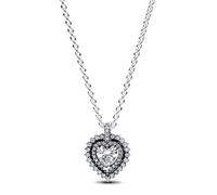 Pandora Halsketten Sparkling Halo Heart Necklace 393099C01