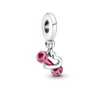 PANDORA Hantel & Herz Charm-Anhänger aus Sterling-Silber Moments Collection