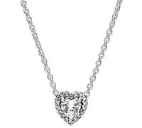 Pandora 398425C01-45 - Heart - Herz Sterling Silber Collier + Zirkonia - 45 cm